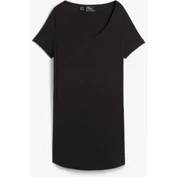 bonprix Longshirt aus softer Viskoseschwarz 40Damen