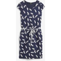bonprix Shirtkleid mit elastischen Bündchen in der Taille, Loose Fit, mit Kurzarm