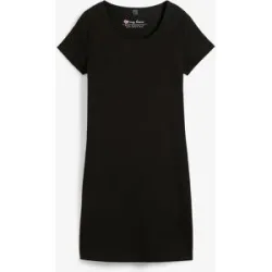 bonprix Jerseykleid aus Bio-Baumwolle mit Stretchschwarz 32Damen
