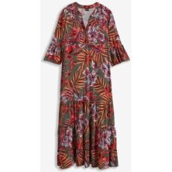 bonprix Maxikleid für Frühling und Sommer, aus Viskose, A-Linien-Passform