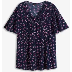 bonprix Tunika aus reiner Viskoseblau 38Damen
