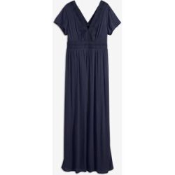 bonprix Maxikleid aus fließender Viskoseblau 42Damen