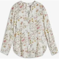 bonprix Bluse aus reiner Viskoseweiß 46Damen