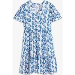 bonprix Tunika-Kleid aus reiner Viskoseweiß 52Damen