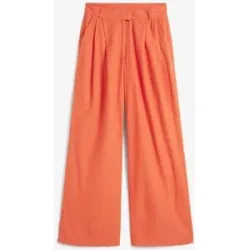 bonprix Palazzo-Hose mit Leinen, sehr weit geschnittenorange 48Damen