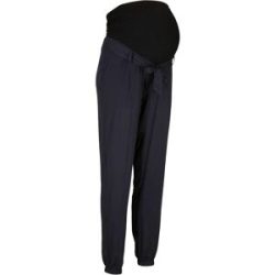 bonprix Umstandshose aus Viskose Crêpe, elastischer Bund mit Bindeband, lockere Passform
