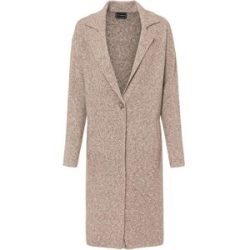 bonprix Langer Strickmantel im Loose Fit aus Baumwoll-Mixbraun 44Damen