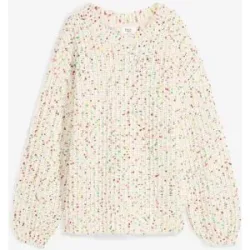 bonprix Oversized Grobstrick-Pulloverweiß 44Damen
