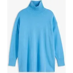 bonprix Gerippter Pullover aus reiner Baumwolleblau 48Damen