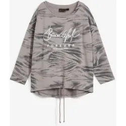 bonprix Langarmshirt aus Baumwoll-Mixgrau 48Damen