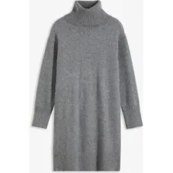 bonprix Strickkleid mit Rollkragengrau 36Damen