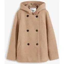 bonprix Cabanjacke aus kuscheligem Bouclébeige 38Damen