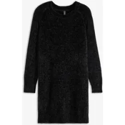 bonprix Strickkleid für den Alltag, aus Polyester, lockere Passform