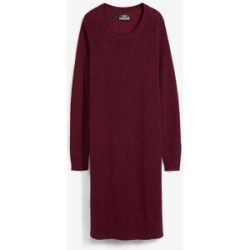 bonprix Strickkleid Oversize-Rippstrick, bequeme Passform, seitliche Schlitze