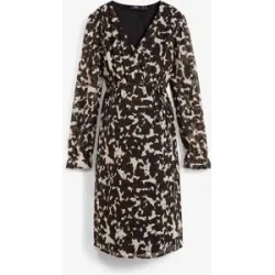 bonprix 2-in-1 Umstands-und Stillkleid aus Chiffonschwarz 36Damen