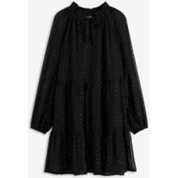 bonprix Tunika-Kleid mit Glitzereffektschwarz 40Damen
