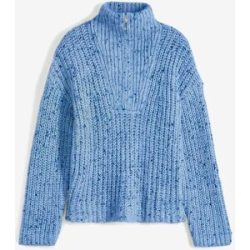 bonprix Troyer mit Wolleblau 52Damen