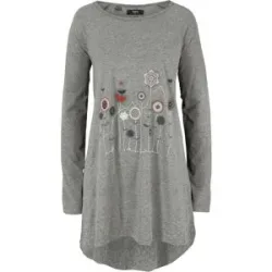 bonprix Longshirt A-Linien Passform, lange Ärmel, aus Baumwolle und Viskose