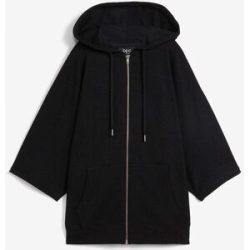 bonprix Sweatjacke Oversize-Passform, mit Kapuze, aus Baumwolle