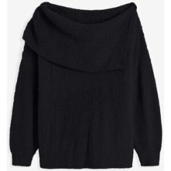 bonprix Strickpullover mit einseitigem Off‑Shoulder‑Ausschnitt, lässige Passform