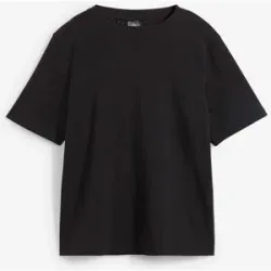 bonprix T-Shirt aus reiner schwerer Bio-Baumwolleschwarz 56Damen