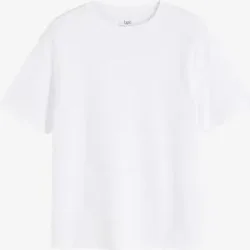 bonprix T-Shirt aus reiner schwerer Bio-Baumwolleweiß 52Damen