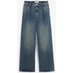 bonprix Wide Leg Jeans High Waist, Low Stretchblau 36Damen