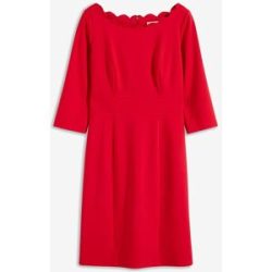 bonprix Etuikleid taillierte Passform, aus Polyester, Viskose und Elasthan