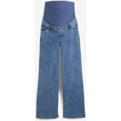 bonprix Umstandsjeans aus Bio-Baumwolle, Loose Fitblau 48Damen