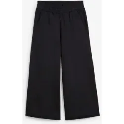 bonprix Weite Sweathose aus reiner Bio-Baumwolle, 7/8 Längeschwarz 36Damen