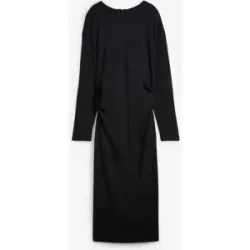 bonprix Midikleid aus bequemen Punto di Romaschwarz 52Damen