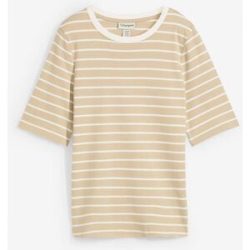 bonprix T-Shirt Halbarm, aus reiner Baumwolle