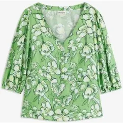 bonprix Bluse aus feinem Viskose-Mixgrün 46Damen