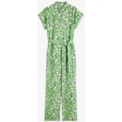 bonprix Jumpsuit aus fließendem Viskose-Mixgrün 52Damen