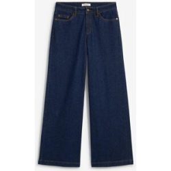 bonprix Weite Jeans mittlerer Bund, mit Elasthan-Anteil, aus Baumwolle