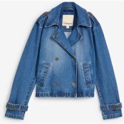 bonprix Denim Trenchjackeblau 52Damen