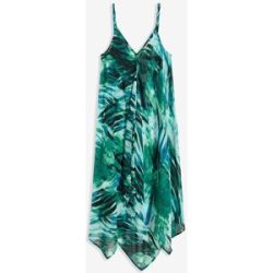 bonprix Transparentes Strand Maxikleid aus leichtem Chiffongrün 40Damen