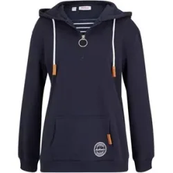 bonprix Hoodie aus Baumwoll-Mixblau 36Damen