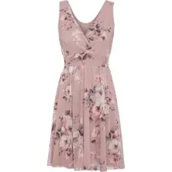 bonprix Minikleid aus zartem Meshrosa 40Damen