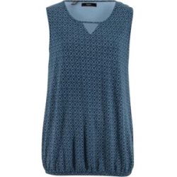 bonprix Top aus elastischem Viskose-Mixblau 48Damen