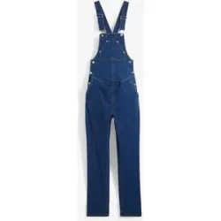 bonprix Umstandslatzhose mit verstellbarer Bauchweite, Straight Legblau 52Damen