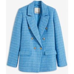 bonprix zweireihiger Bouclé-Blazerblau 38Damen