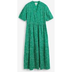bonprix Midikleid körperumspielende Form, mit Henleykragen, Halbarm-Design
