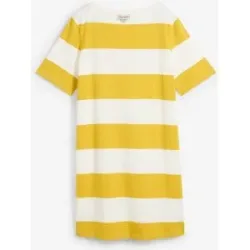 bonprix Jerseykleid Oversize-Passform, aus Baumwolle, Kurzarm-Design, Boxykleid
