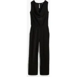 bonprix Jumpsuit mit Glitzerelementenschwarz 56Damen