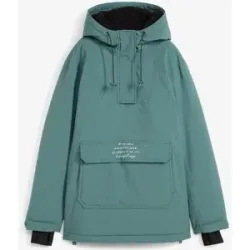 bonprix wasserdichte Ski Funktions-Schlupfjacke mit Fleece-Futtergrün 38Damen