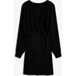 bonprix Strickkleid  aus Viskose-Mixschwarz 44Damen