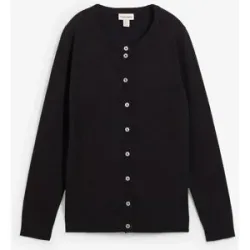 bonprix Strickjacke, Rundhalsschwarz 40Damen