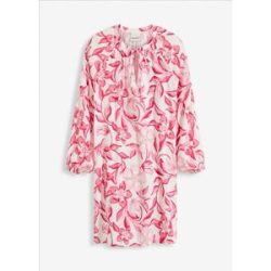 bonprix bedrucktes Tunika-Kleid aus fließender Viskoseweiß 38Damen