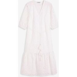 bonprix Midikleid mit V-Ausschnitt, ausgestellte Passform, aus Baumwolle